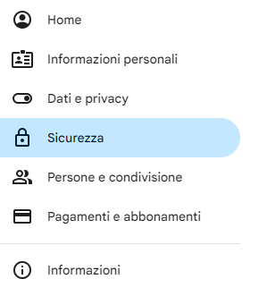 Account Gmail sicurezza